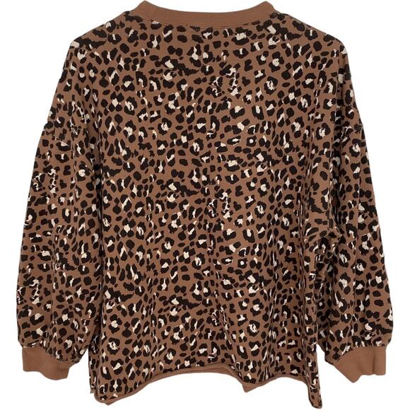 RAILS Womens Sweatshirt Reeves mountain leopard print crew neck pullover Size XS - Picture 8 of 8